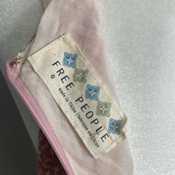 Free People Native Rose High Low Dress Size 0 Boho Crochet Lace Floral Festival - Picture 6 of 7